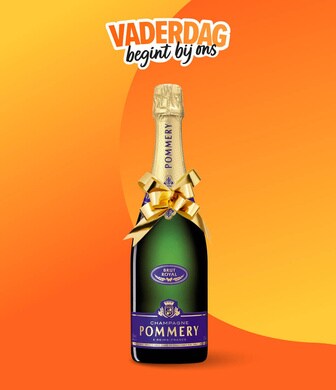 Vaderdag begint bij ons! Geef Pommery cadeau.